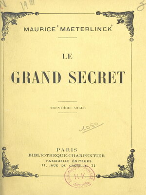 cover image of Le grand secret